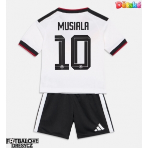 Německo Jamal Musiala #10 Dětské Domácí dres komplet MS 2026 Krátký Rukáv (+ trenýrky)